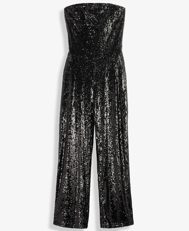 I.n.c. International Concepts Women's Sequin Strapless Jumpsuit, Macy's Exclusive
