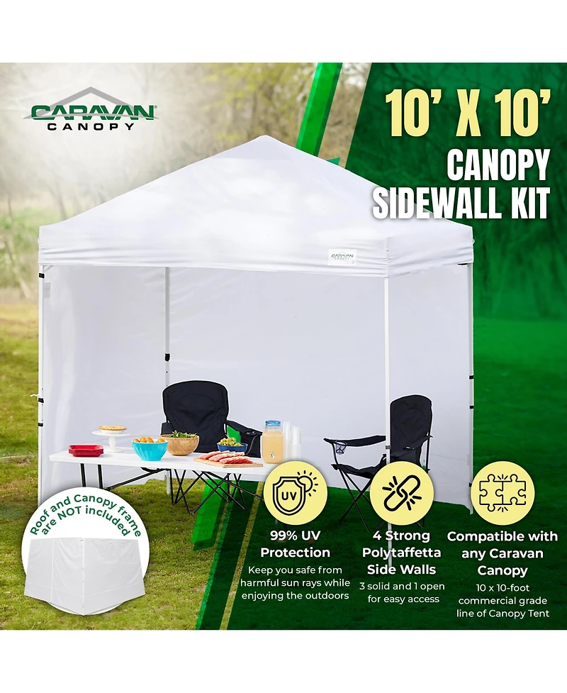 Caravan Canopy 10 x 10 Foot Commercial Tent Sidewalls (Sidewalls Only)