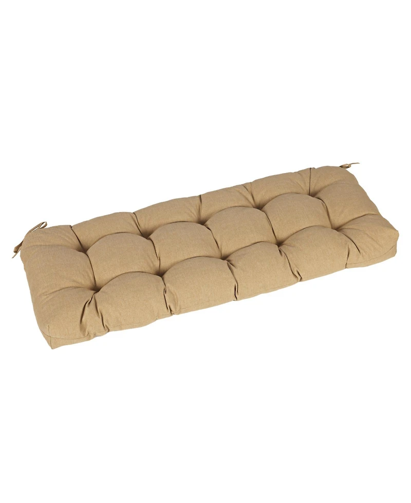 Aoodor 46" x 19.7" 5.1" Outdoor Polyester Tufted Bench Cushion, Water-resistant & Fade-Resistant, Cushion for Love Seat