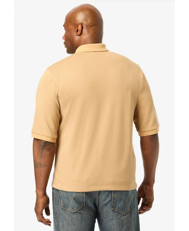 KingSize Men's Big & Tall Knit Sweater Polo