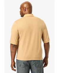 KingSize Men's Big & Tall Knit Sweater Polo