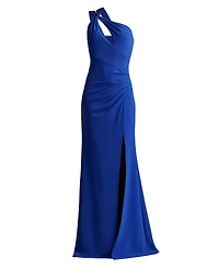 Tadashi Shoji Women's Viveca One-Shoulder Keyhole Gown