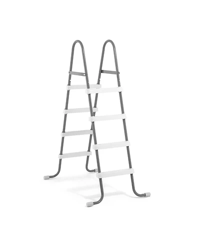Intex Steel Frame Above Ground Swimming Pool Ladder for 48 Inch High Wall Pools