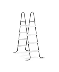 Intex Steel Frame Above Ground Swimming Pool Ladder for 48 Inch High Wall Pools