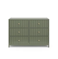 Graco Teddi 6 Drawer Double Dresser (Olive)