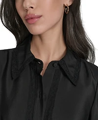 Eliza J Women's Pleated Shirt Dress