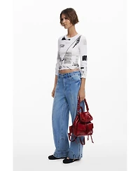Desigual Women's Small backpack with bow