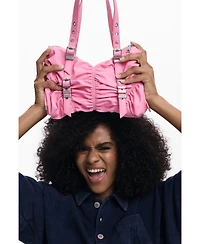 Desigual Women's Medium nylon bag with buckles