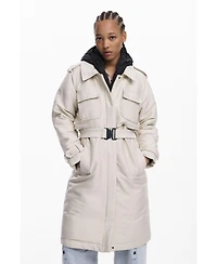 Desigual Women's Light long padded jacket
