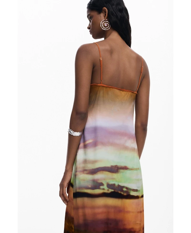 Desigual Women's Long sunset strap dress