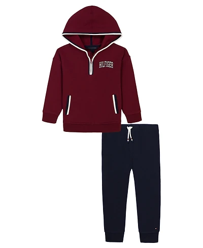 Tommy Hilfiger Toddler Boys 2T-4T 2-Piece Hoodie and Cargo Joggers Set
