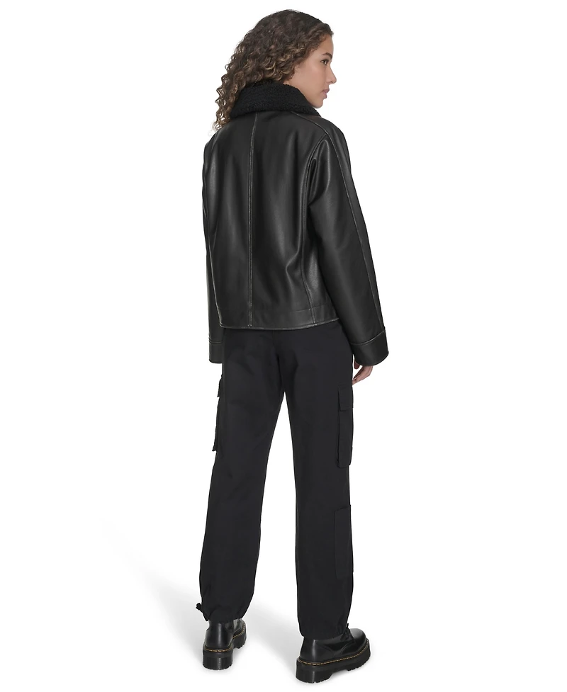 Levi's Women's Removable Collar Aviator Jacket
