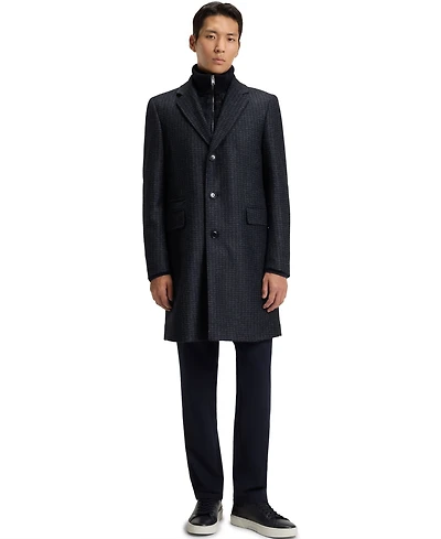 Boss by Hugo Men's Detachable Slim-Fit Coat