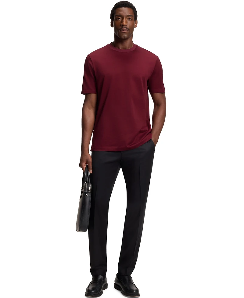Boss by Hugo Men's Mercerised-Cotton T-Shirt