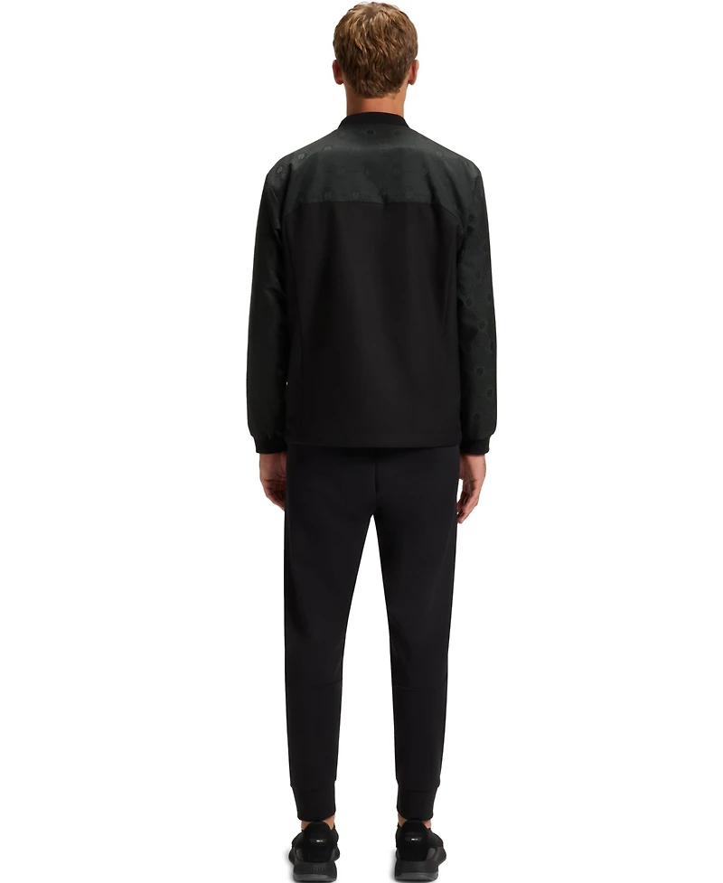 Boss by Hugo Men's Monogram Jacquard Bomber Jacket