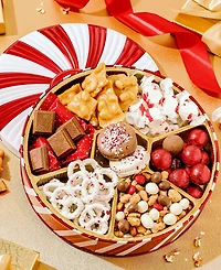 Bonnie & Pop Christmas Peppermint Gift Tin, 7 Sections