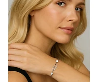 I Love You Bracelet with Cubic Zirconia