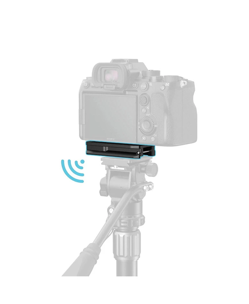 SmallRig Arca-Swiss Quick Release Mount Plate with AirTag Compartment for Select Sony Cameras, Black