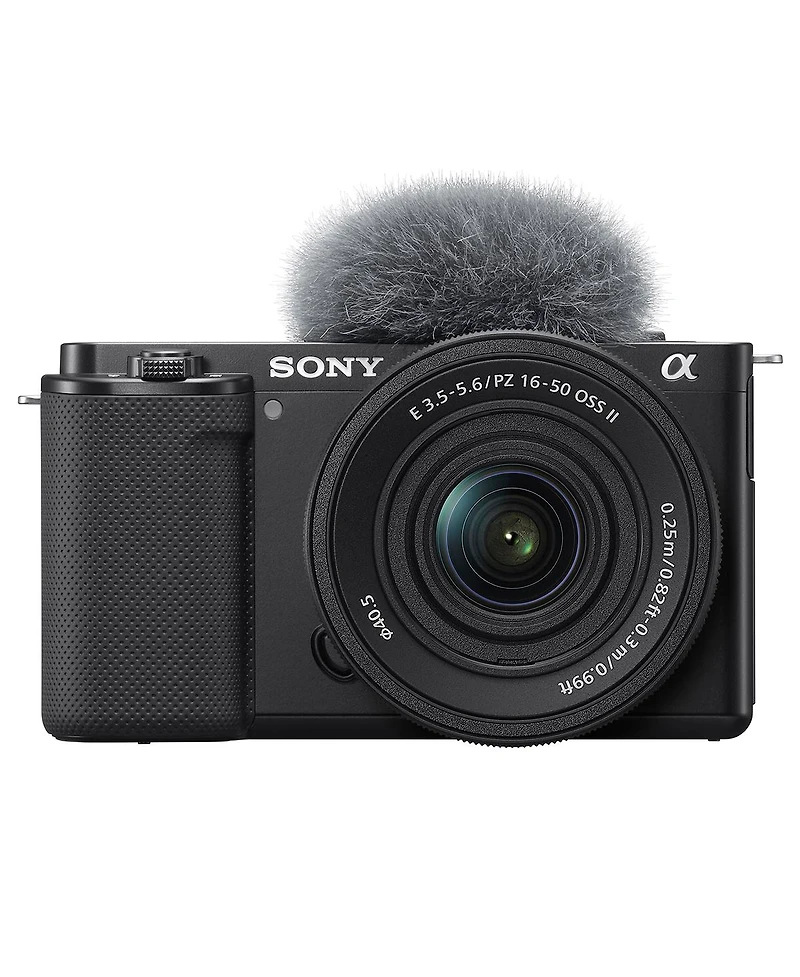 Sony Zv-E10 Mirrorless Camera with E Pz 16-50mm f/3.5-5.6 Oss Ii Lens, Black
