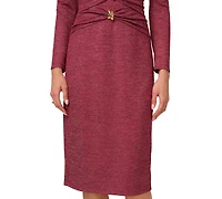 Adrianna Women's Metallic Knit Midi Dress