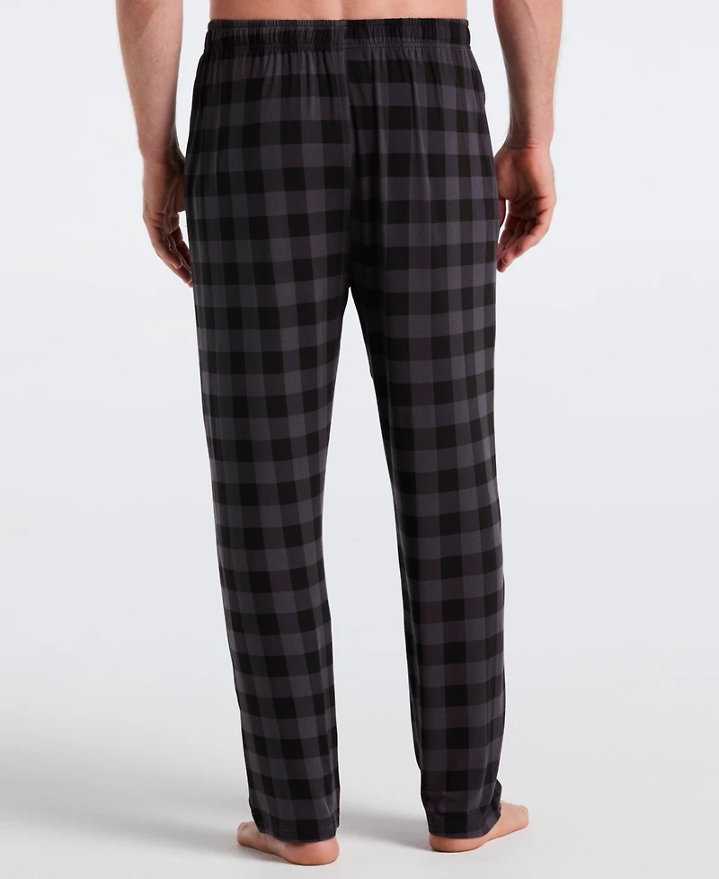 Perry Ellis Portfolio Men's Deluxe Touch Buffalo Plaid Sleep Pants