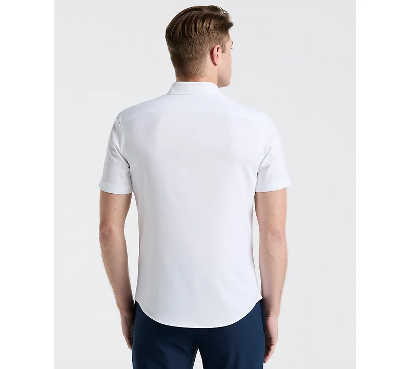 Perry Ellis Men's Short Sleeve Solid Shirt