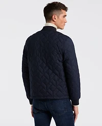 Perry Ellis Men's Geometric Quilted Jacket