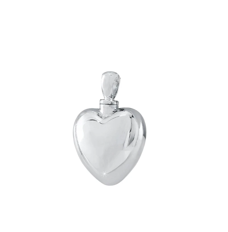 Stainless Steel Heart Cremation Pendant Necklace