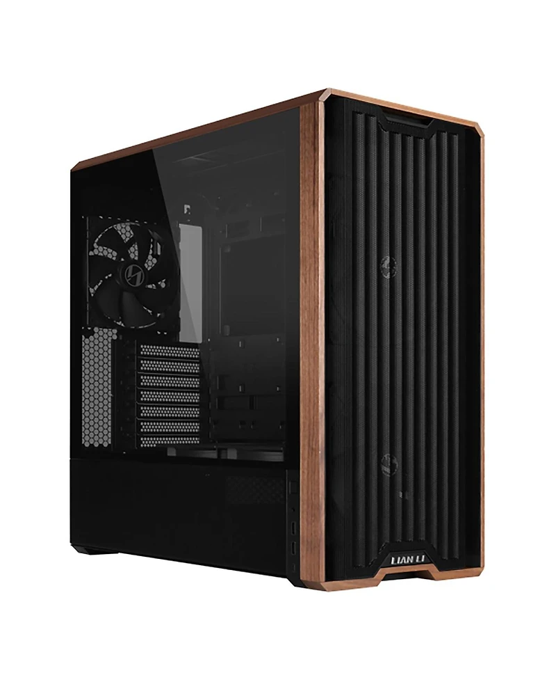 Lian-Li Lian-Li Cs LAN217X mid-tower Steel/4mm Tg/Wood Black