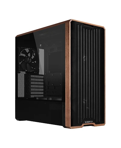 Lian-Li Lian-Li Cs LAN217X mid-tower Steel/4mm Tg/Wood Black