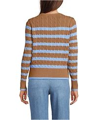 Lands' End Women's Drifter Modern Cable Crew Sweater