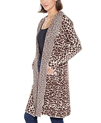 Belldini Women's Urban Safari Hooded Coatigan Sweater
