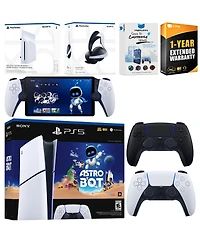 Sony PlayStation 5 Astro Bot Slim Digital Bundle with Disc Drive, Pulse Elite Headset, Extra Controller, Portal