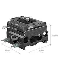 SmallRig 3067 Lightweight Baseplate with Dual 15mm Rod Clamp, Magnesium Alloy version
