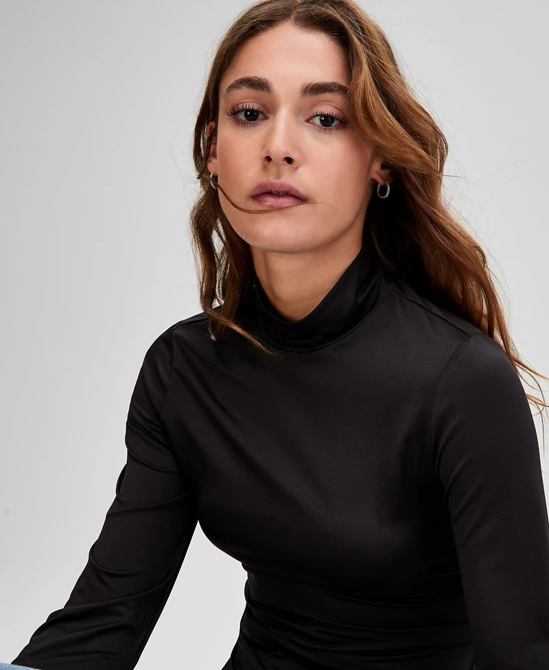And Now This Women's Mock-Neck Jersey Long-Sleeve Top, Macy's Exclusive