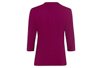 Olsen 3/4 Sleeve V-Neck T-Shirt