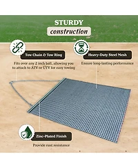 Yard Tuff Ytf-68TBDM Atv/Utv 6' x 8' Zinc Plated Field Surface Leveling Drag Mat