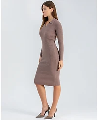 Pietro Brunelli Milano Womens Lavinia Collar Dress