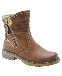 Spring Step Wibea Slouch Shaft Water-Resistant Booties with Sweater Cuff & Shock-Absorbing Sole