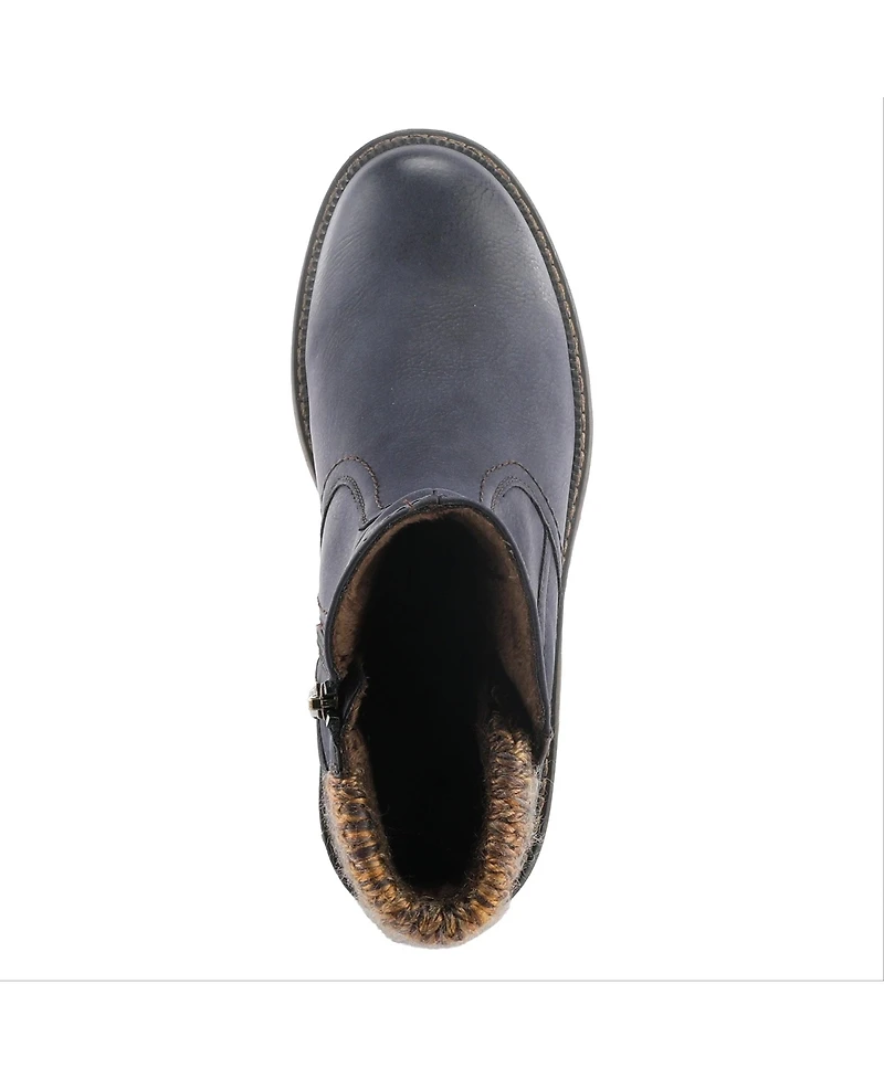 Spring Step Wibea Slouch Shaft Water-Resistant Booties with Sweater Cuff & Shock-Absorbing Sole