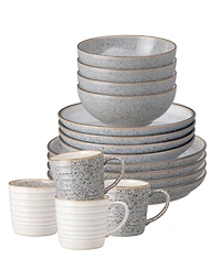 Denby Studio Grey Assorted 16 Pc. Dinnerware Set, Service for 4