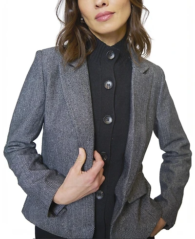 Central Park West Women's Billie Herringbone Jacket
