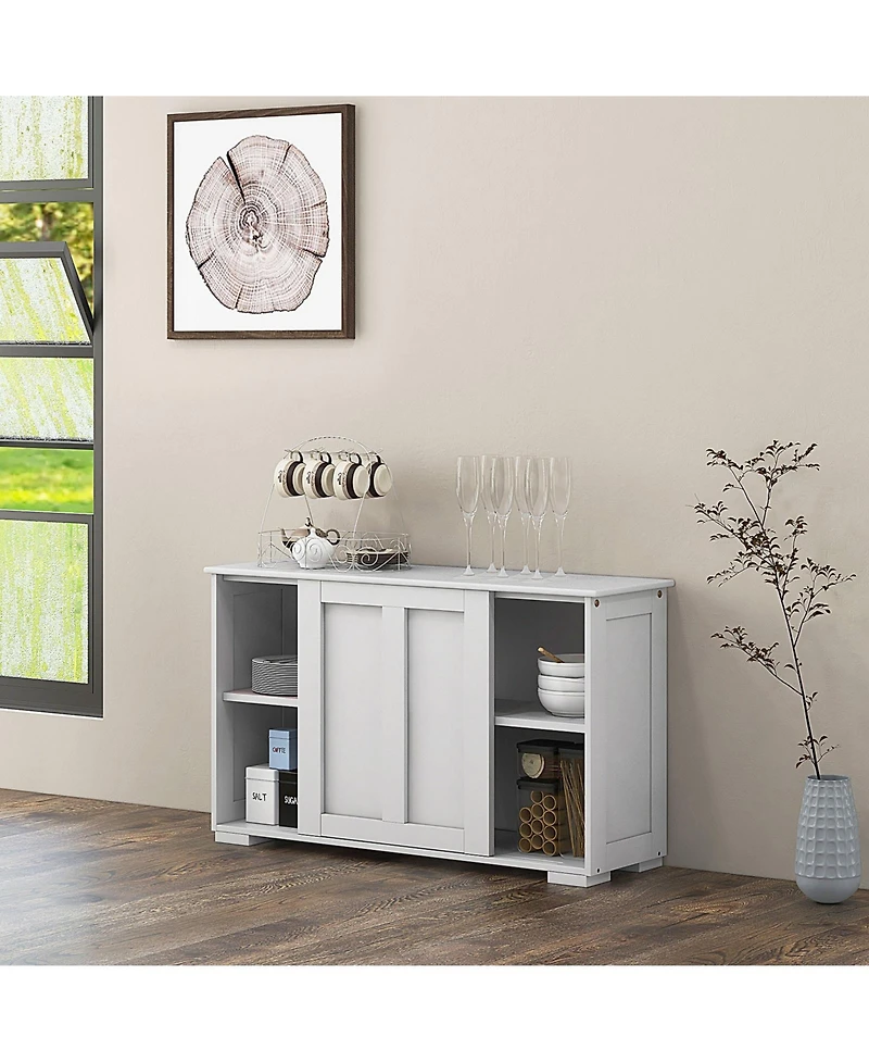 Volenca Kitchen Storage Cupboard Cabinet with Sliding Door