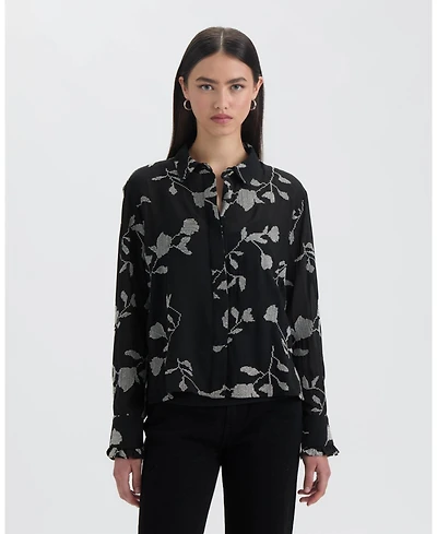 Nvlt Women's Cropped Broidery Shirt