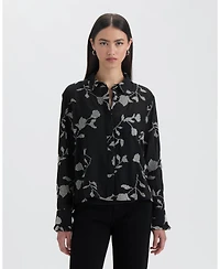 Nvlt Women's Cropped Broidery Shirt