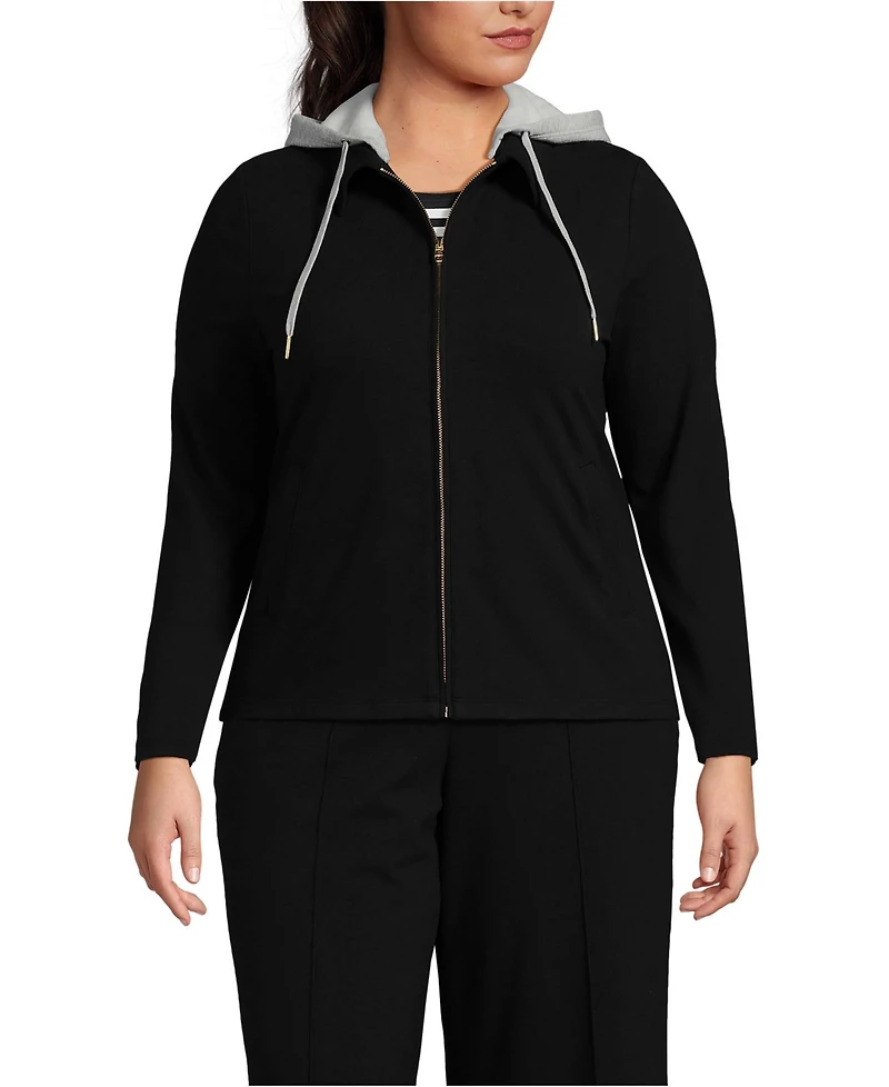 Lands' End Plus Long Sleeve Starfish Jacket