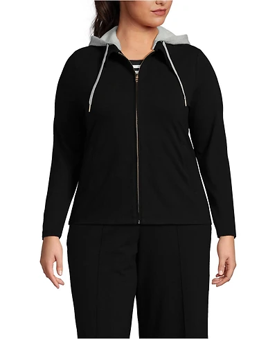 Lands' End Plus Long Sleeve Starfish Jacket