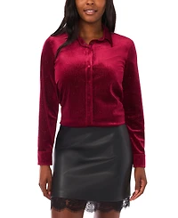 Vince Camuto Women's Sequin Button Front Shirt