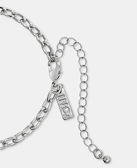 I.n.c. International Concepts Crystal & Imitation Pearl Heart Pendant Necklace, 32" + 3" extender, Macy's Exclusive