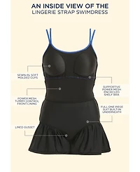 Swimsuits for All Women's Lingerie Strap Swimdress